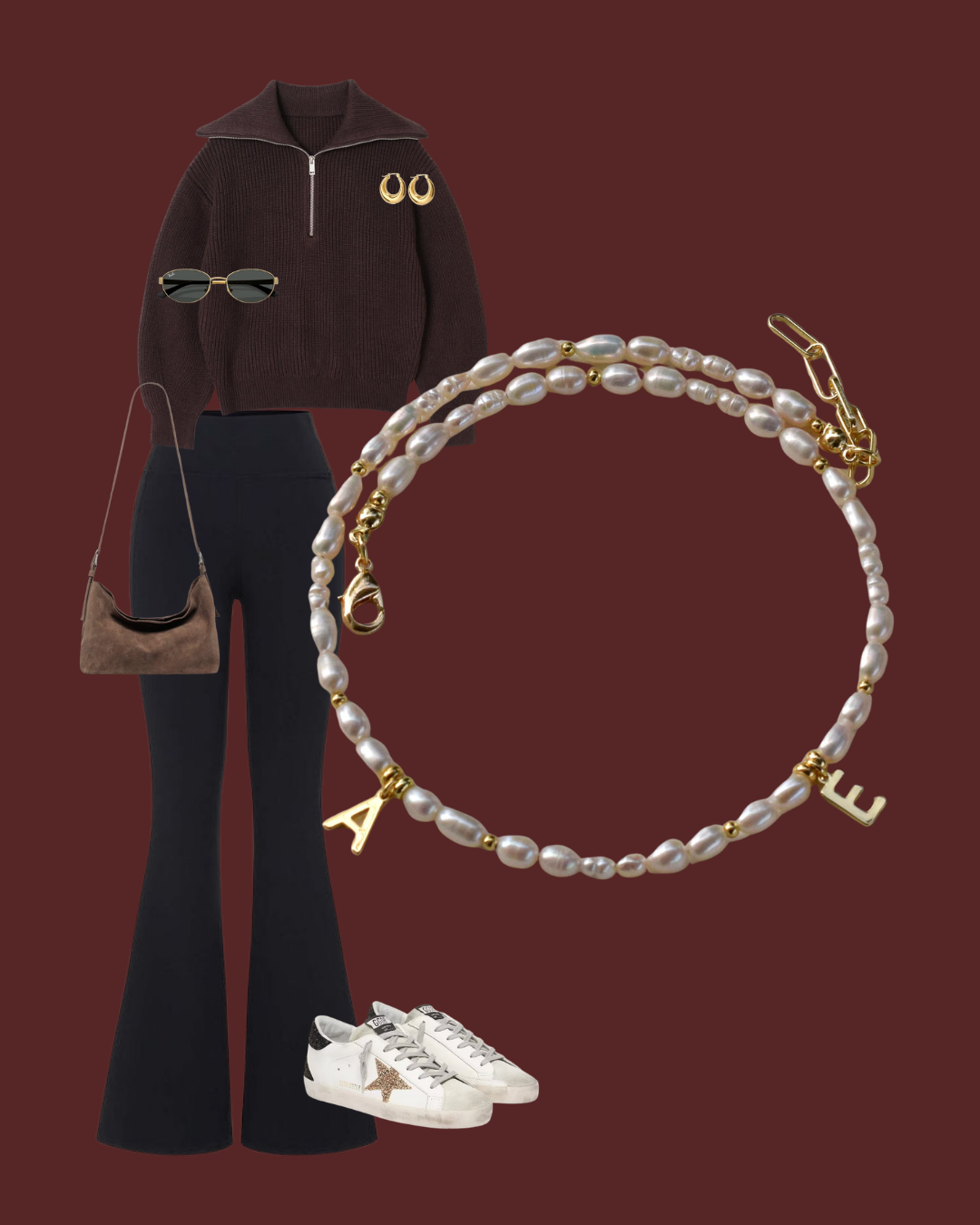 LUNA Initial Necklace