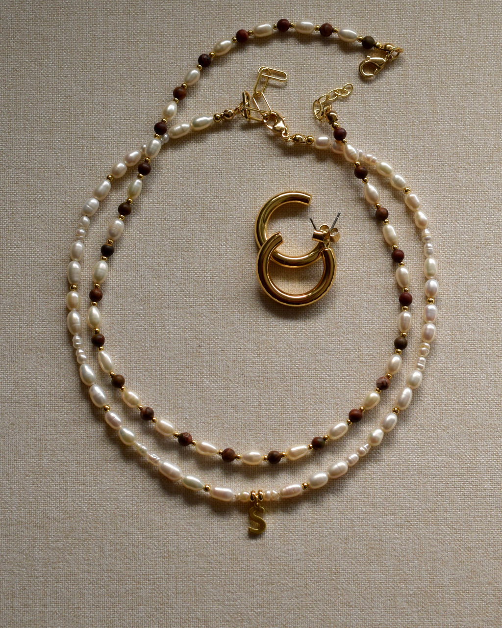 LUNA Initial Necklace