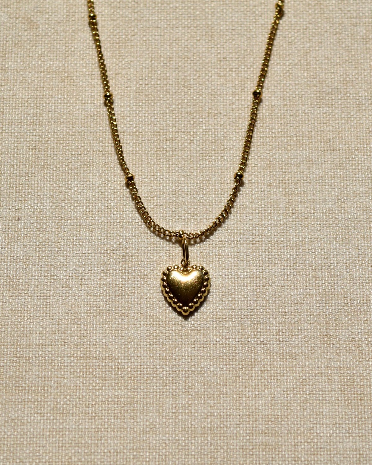 STUDDED HEART Charm