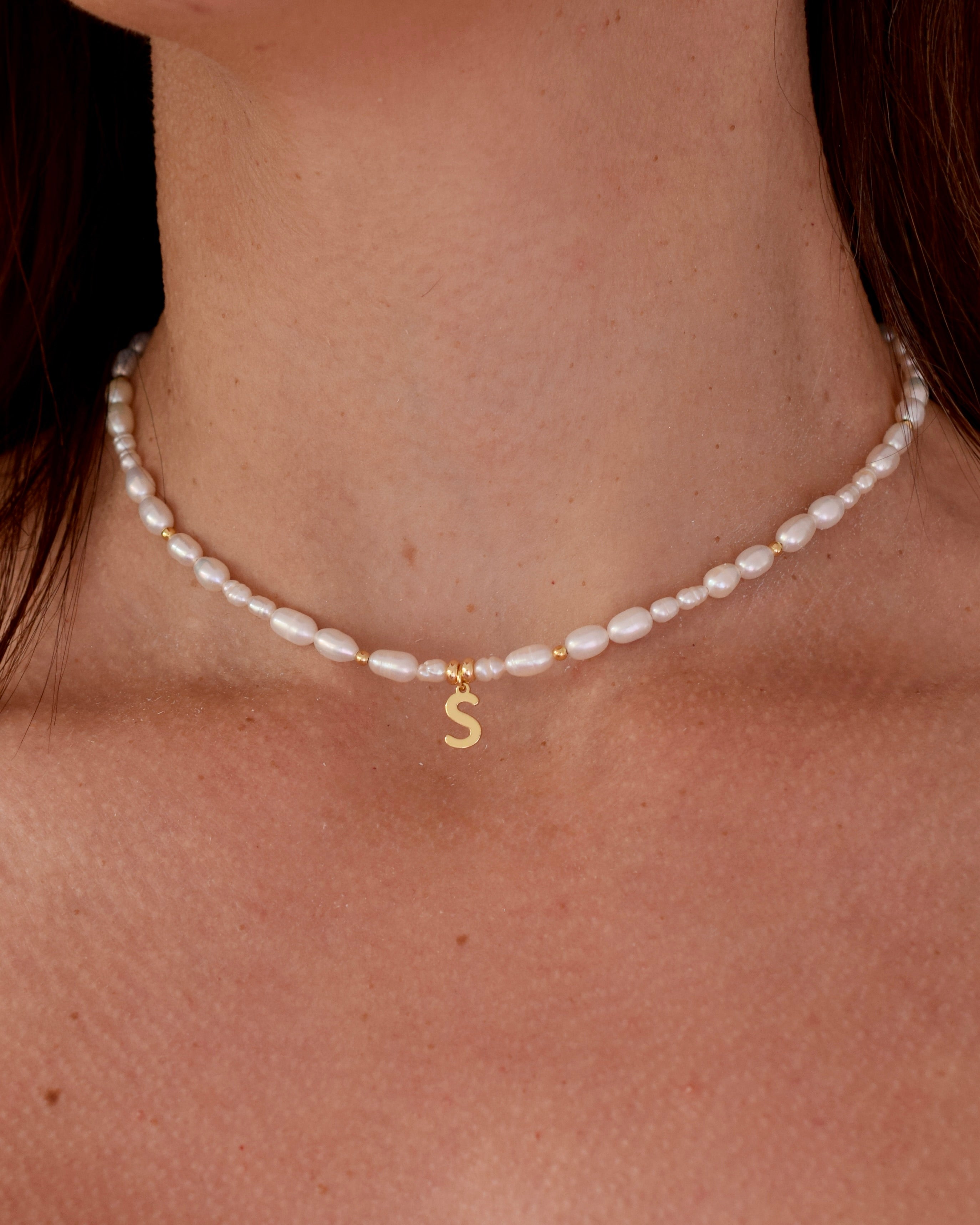 LUNA Initial Necklace