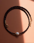 STELLINA Black Spinel Choker
